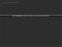 Tablet Screenshot of boemisch-eck.de